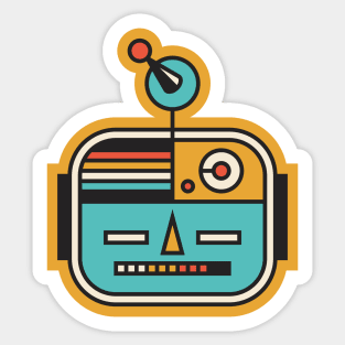 Retro Robot Type 4SPT Sticker